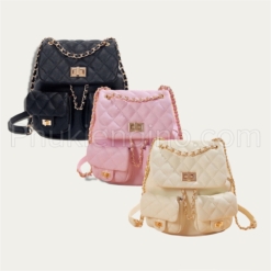 Balo Da Quảng Châu Cao Cấp 3 Màu Đen Trắng Hồng Ô Trám Giá rẻ